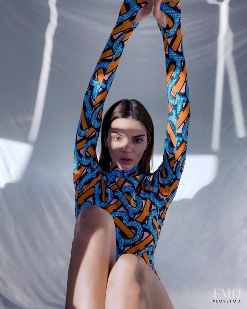 Kendall Jenner featured in  the Burberry TB Summer Monogram advertisement for Summer 2020