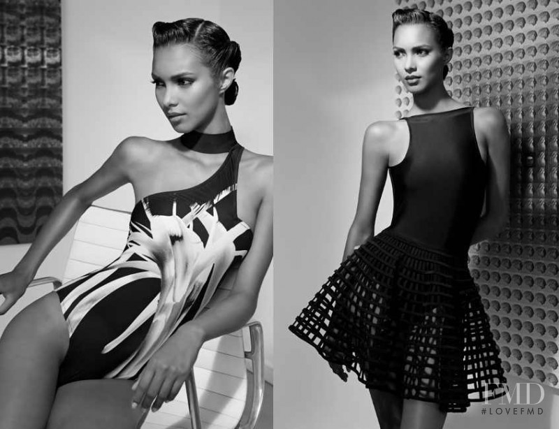 Lais Ribeiro featured in  the Lenny advertisement for Spring/Summer 2022