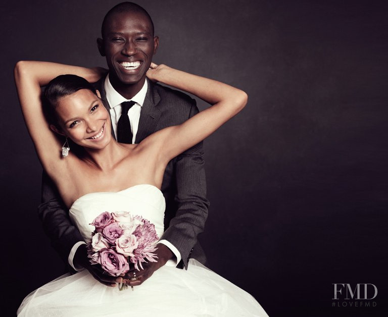 Lais Ribeiro featured in  the J.Crew Weddings advertisement for Pre-Fall 2011