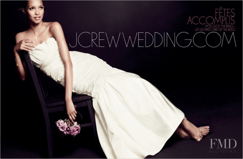 Lais Ribeiro featured in  the J.Crew Weddings advertisement for Pre-Fall 2011