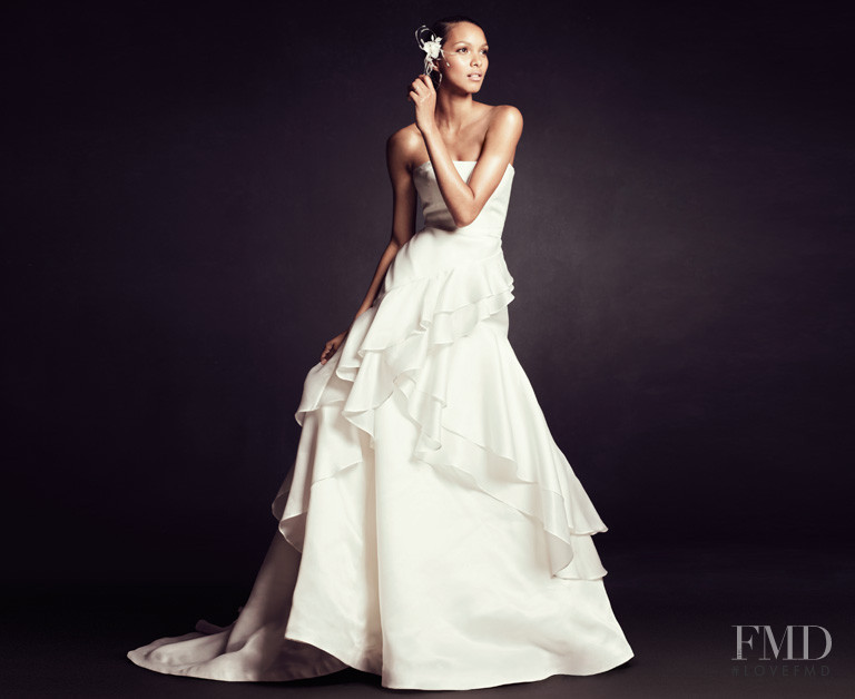 Lais Ribeiro featured in  the J.Crew Weddings advertisement for Pre-Fall 2011