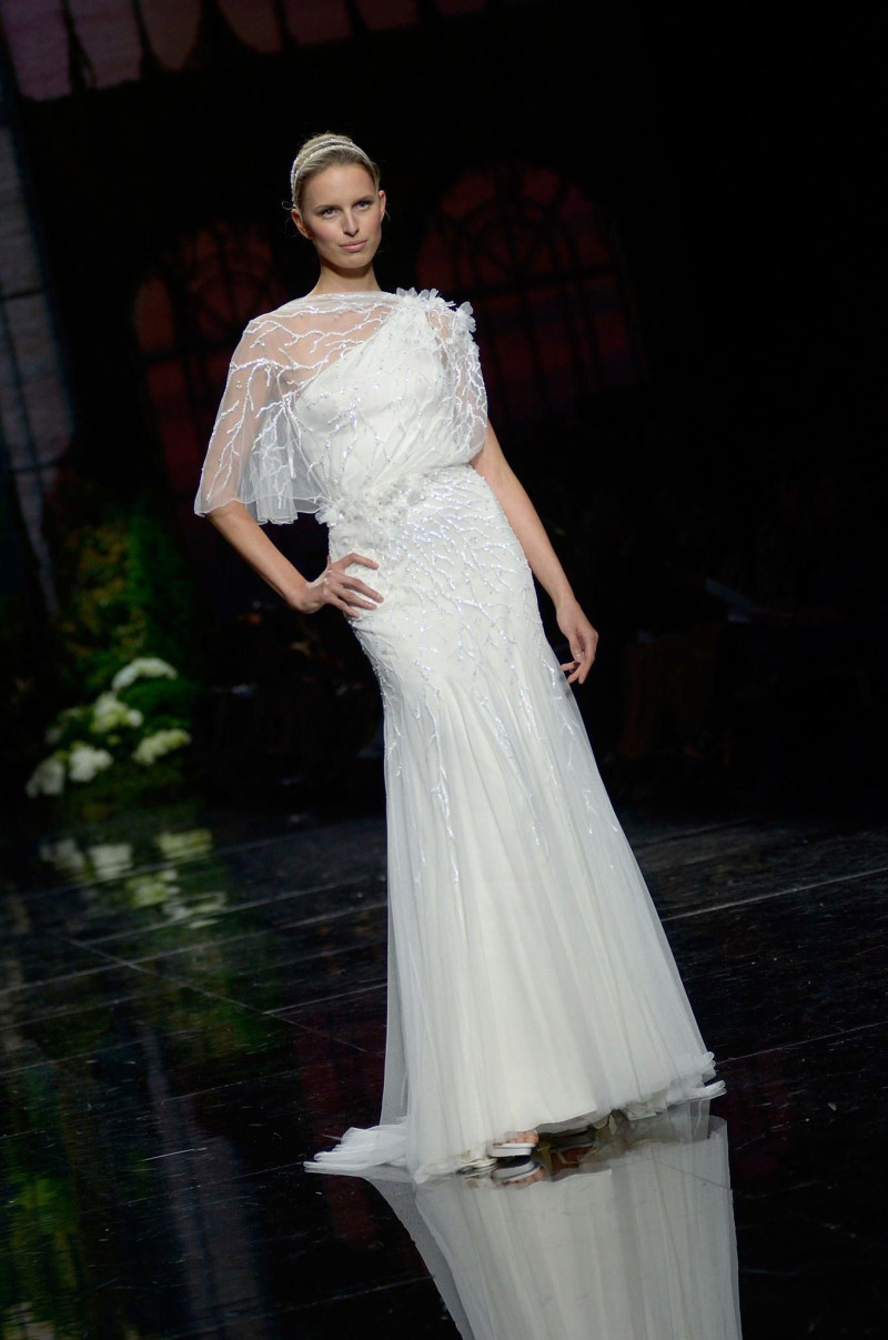 Karolina Kurkova featured in  the Pronovias fashion show for Spring/Summer 2013