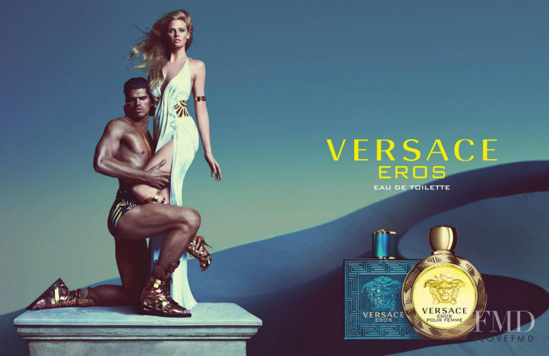 Brian Shimansky featured in  the Versace Fragrance advertisement for Autumn/Winter 2020
