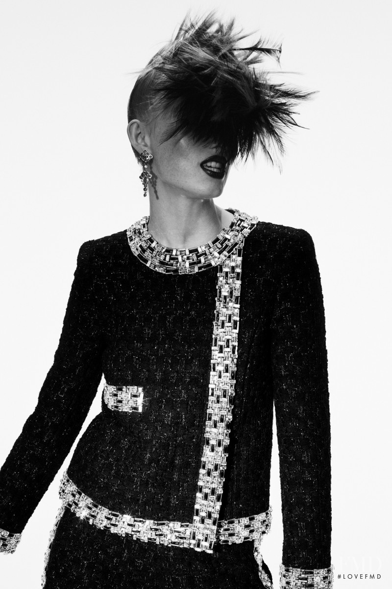 Rianne Van Rompaey featured in  the Chanel Haute Couture lookbook for Autumn/Winter 2020