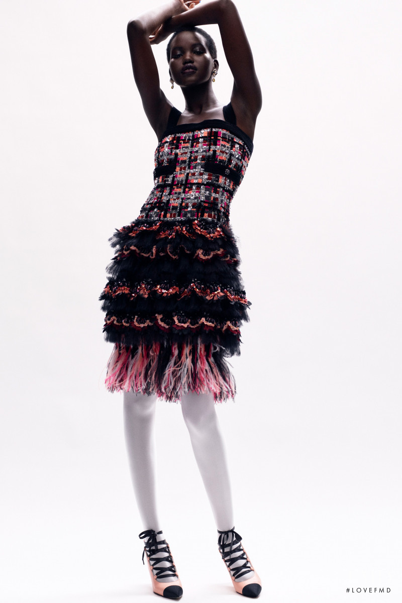 Adut Akech Bior featured in  the Chanel Haute Couture lookbook for Autumn/Winter 2020