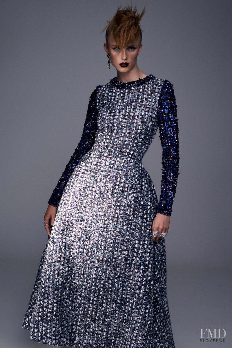 Rianne Van Rompaey featured in  the Chanel Haute Couture lookbook for Autumn/Winter 2020