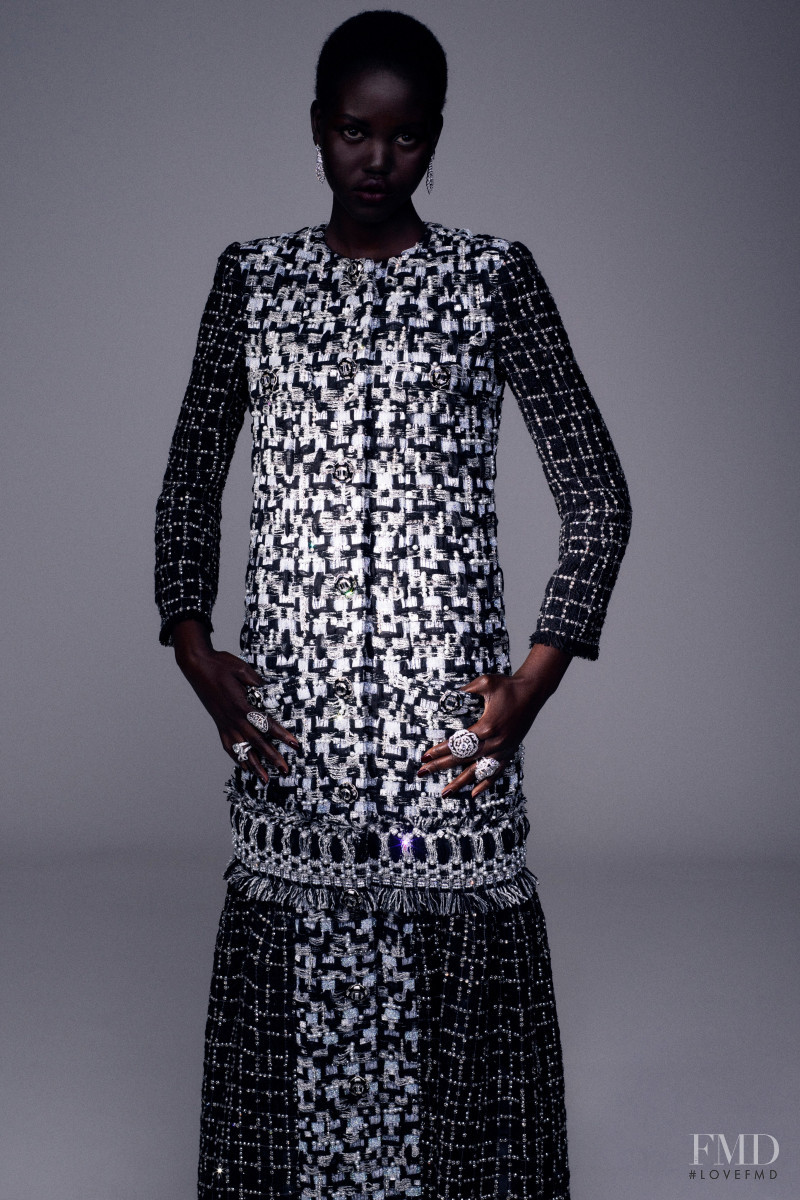 Adut Akech Bior featured in  the Chanel Haute Couture lookbook for Autumn/Winter 2020