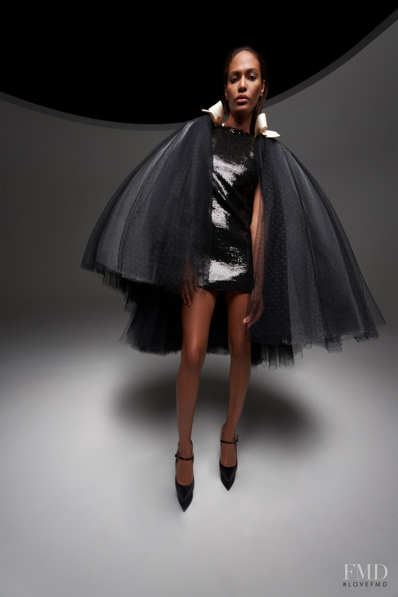 Joan Smalls featured in  the Giambattista Valli Haute Couture lookbook for Autumn/Winter 2020