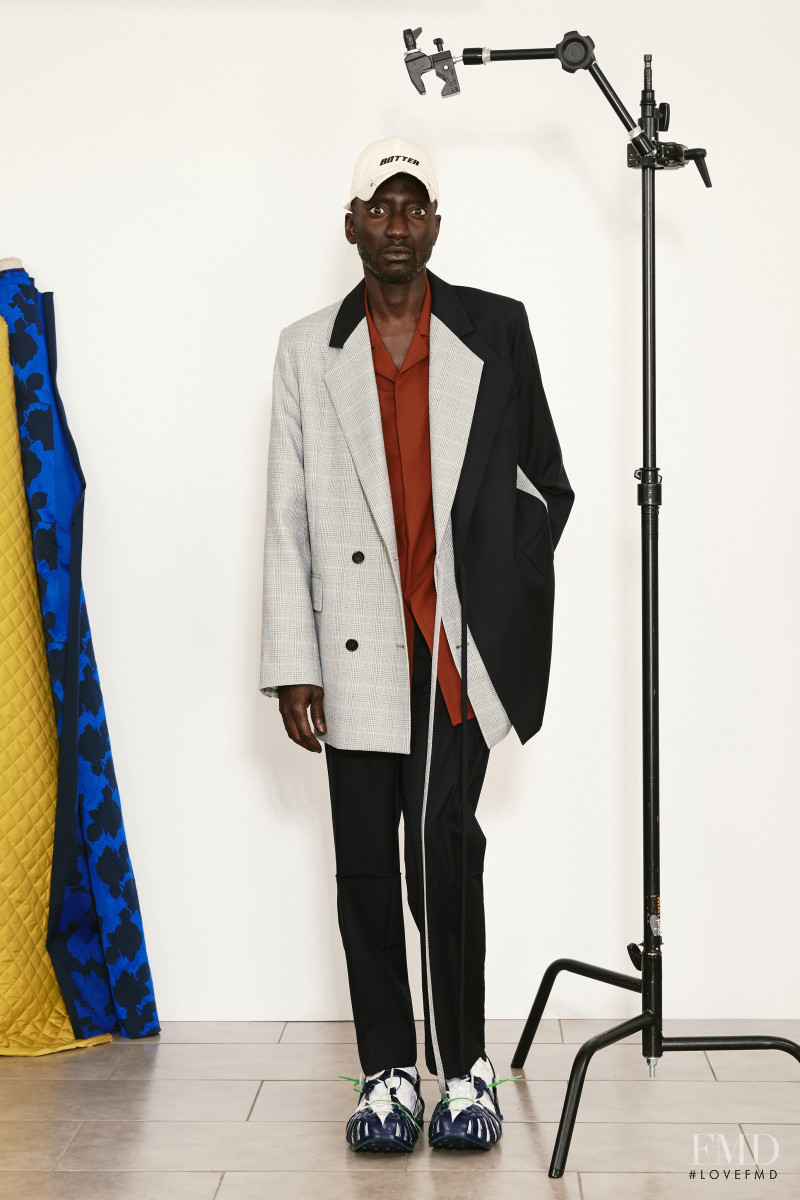 Lamine Faty featured in  the Botter lookbook for Spring/Summer 2021