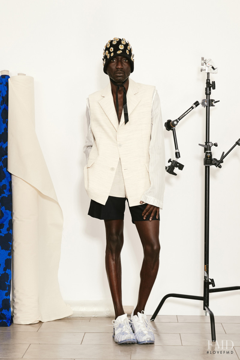 Lamine Faty featured in  the Botter lookbook for Spring/Summer 2021