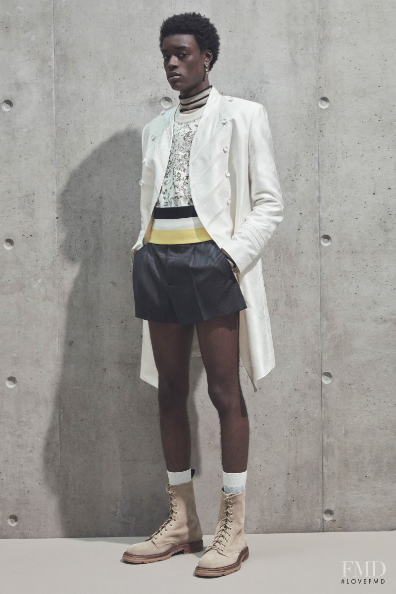 Jeremiah Berko Fourdjour featured in  the Dior Homme lookbook for Spring/Summer 2021