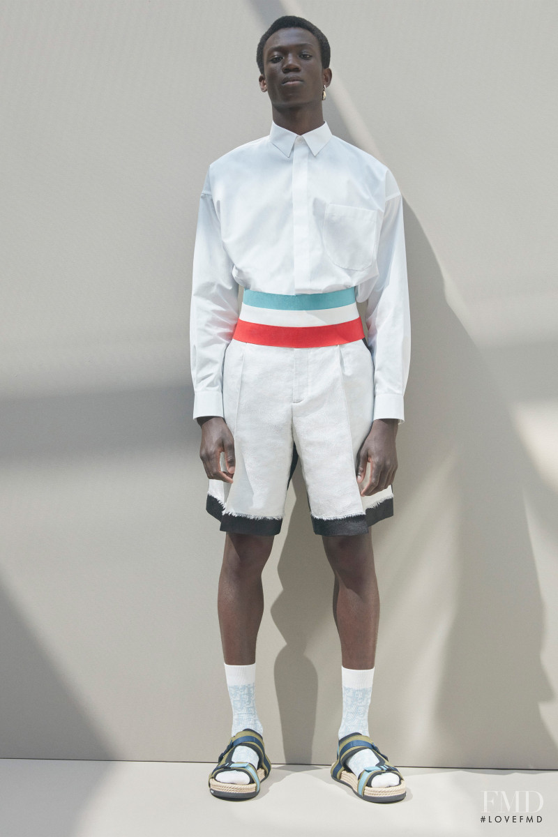 Babacar Ndoye featured in  the Dior Homme lookbook for Spring/Summer 2021