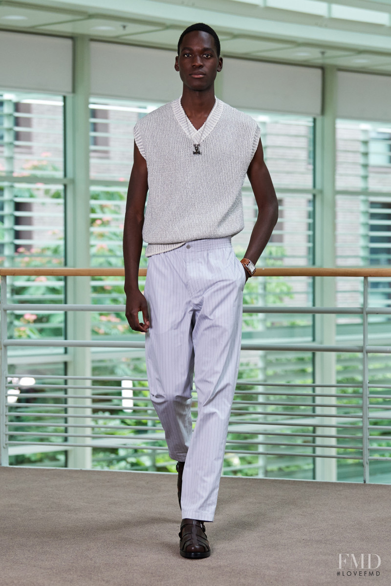 Lassina Karamoko featured in  the Hermès lookbook for Spring/Summer 2021
