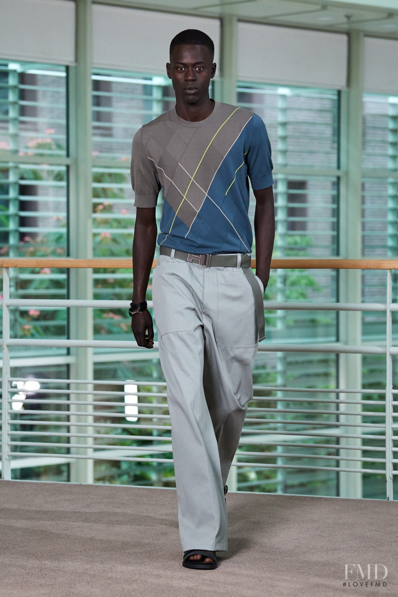 Alpha Dia featured in  the Hermès lookbook for Spring/Summer 2021