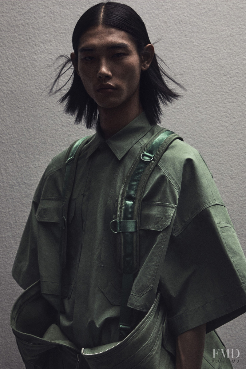 Tae Min Park featured in  the Juun J lookbook for Spring/Summer 2021