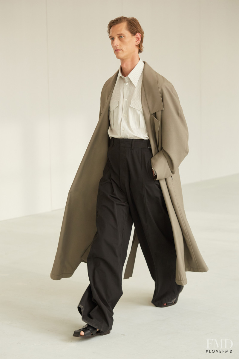 Rogier Bosschaart featured in  the Christophe Lemaire fashion show for Spring/Summer 2021