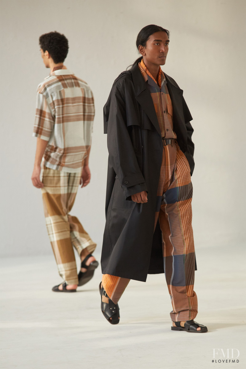 Filip Roseen featured in  the Christophe Lemaire fashion show for Spring/Summer 2021