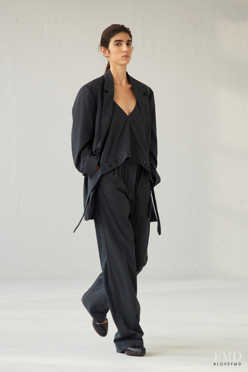 Rebeca Solana featured in  the Christophe Lemaire fashion show for Spring/Summer 2021
