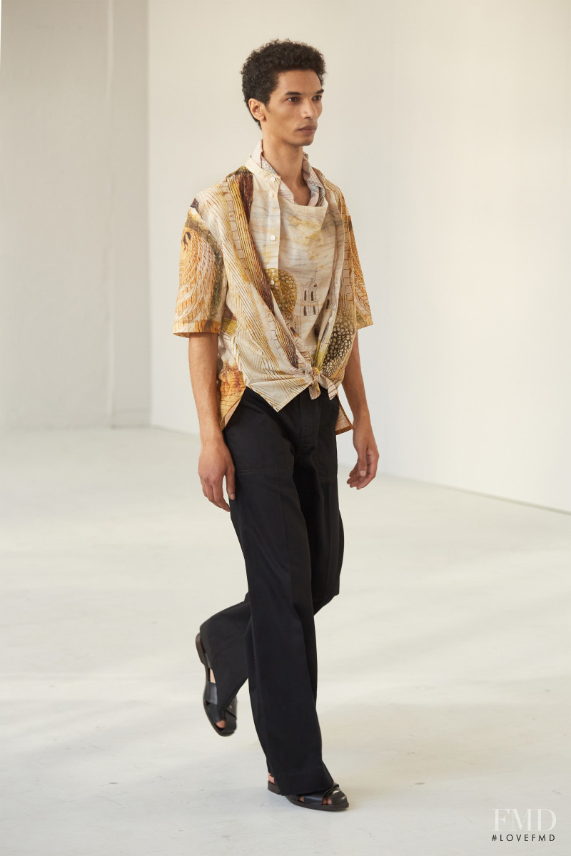 Filip Roseen featured in  the Christophe Lemaire fashion show for Spring/Summer 2021