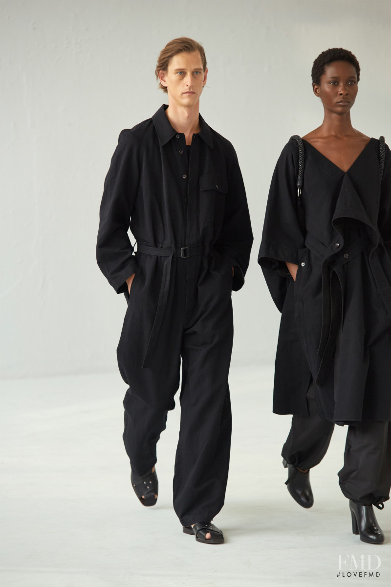 Mahany Pery featured in  the Christophe Lemaire fashion show for Spring/Summer 2021