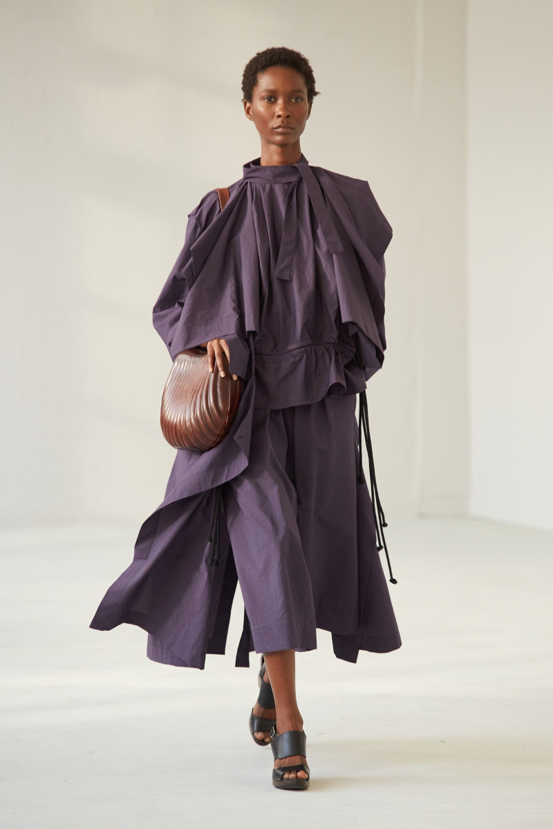 Mahany Pery featured in  the Christophe Lemaire fashion show for Spring/Summer 2021