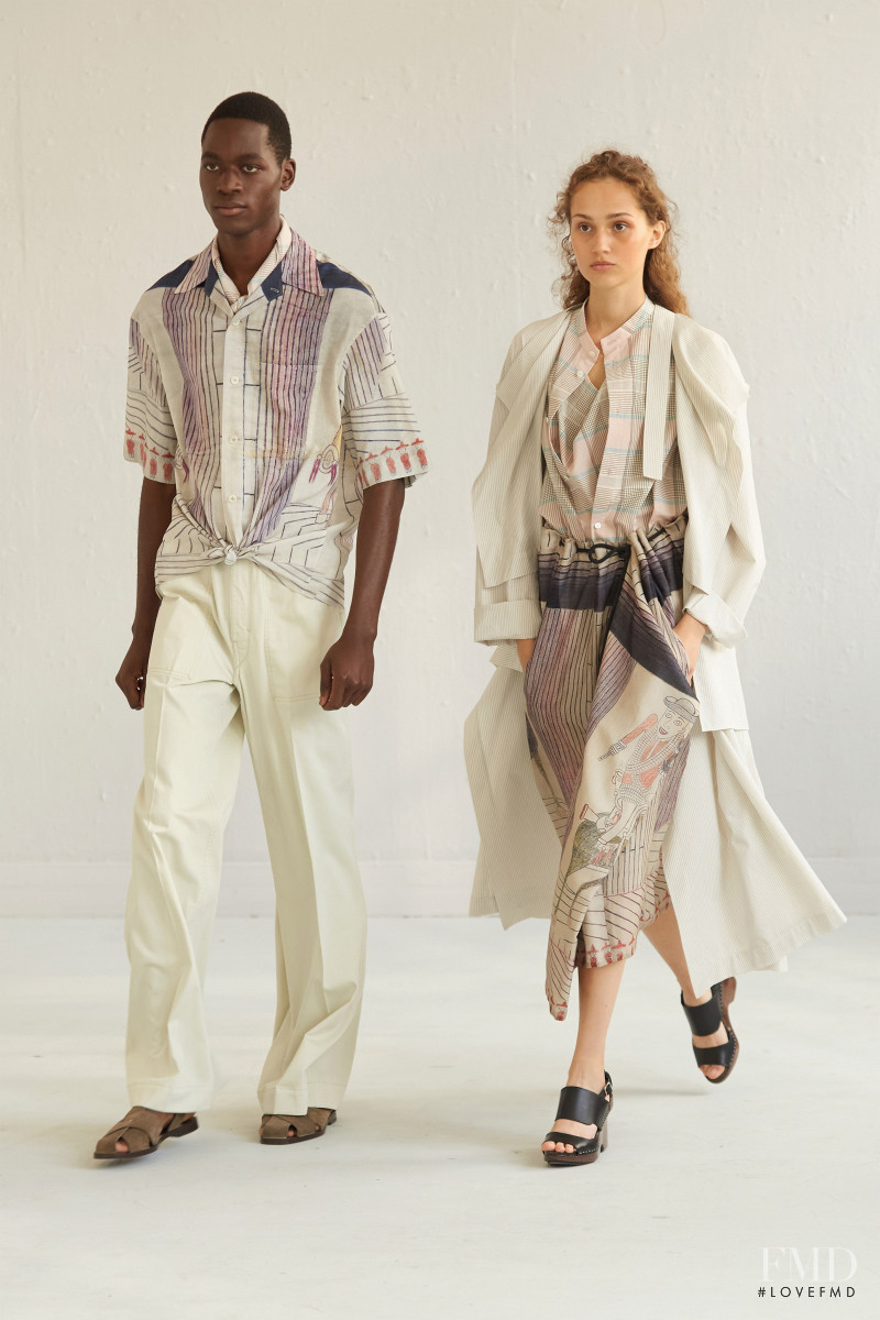 Lassina Karamoko featured in  the Christophe Lemaire fashion show for Spring/Summer 2021