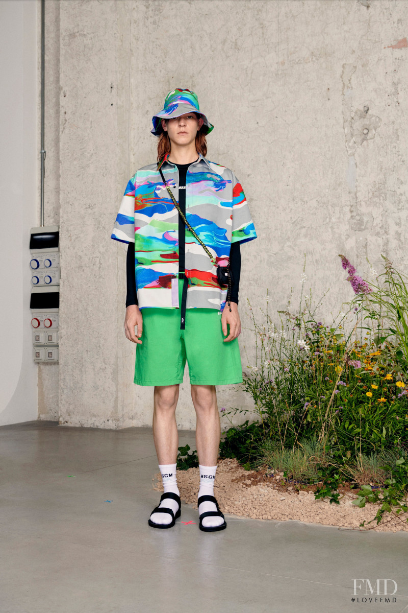 Jakob Eilinghoff featured in  the MSGM lookbook for Spring/Summer 2021