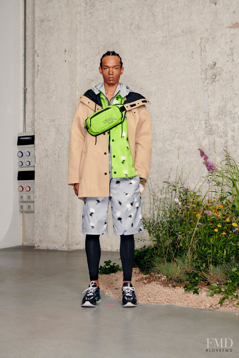 Nigel Herrenauw featured in  the MSGM lookbook for Spring/Summer 2021