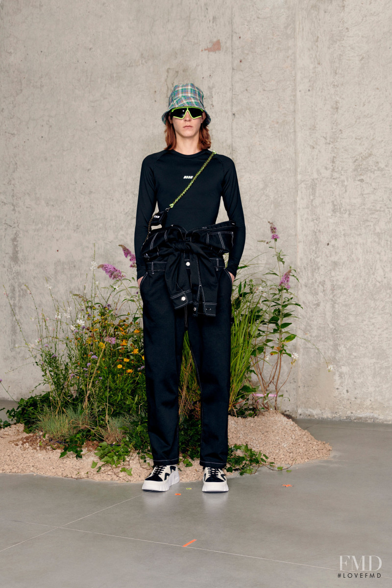 Jakob Eilinghoff featured in  the MSGM lookbook for Spring/Summer 2021