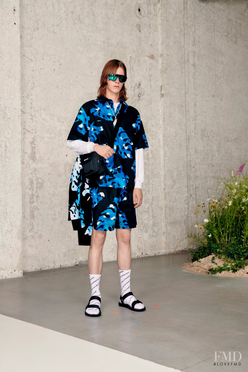 Jakob Eilinghoff featured in  the MSGM lookbook for Spring/Summer 2021