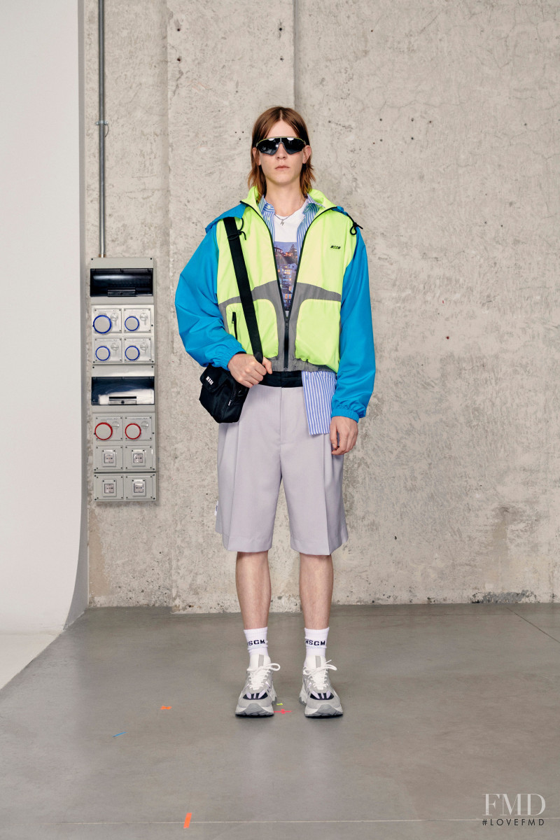 Jakob Eilinghoff featured in  the MSGM lookbook for Spring/Summer 2021