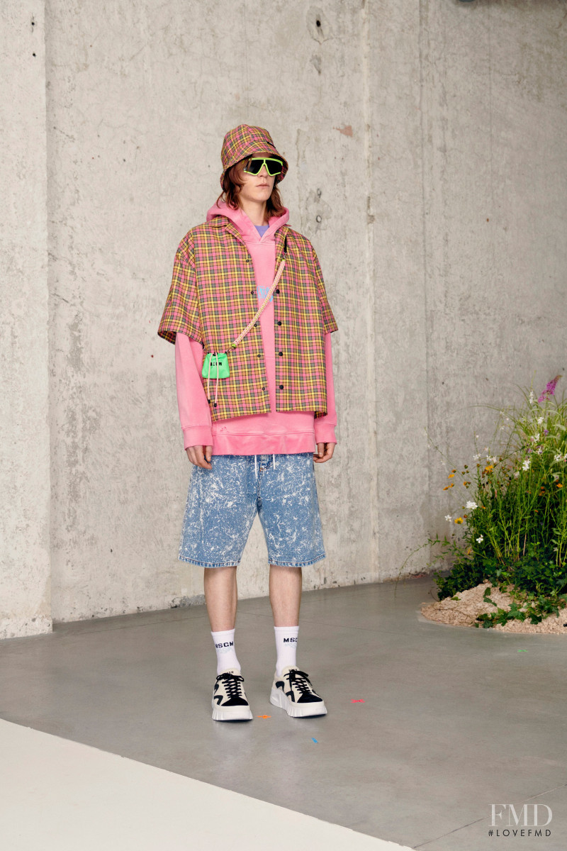 Jakob Eilinghoff featured in  the MSGM lookbook for Spring/Summer 2021