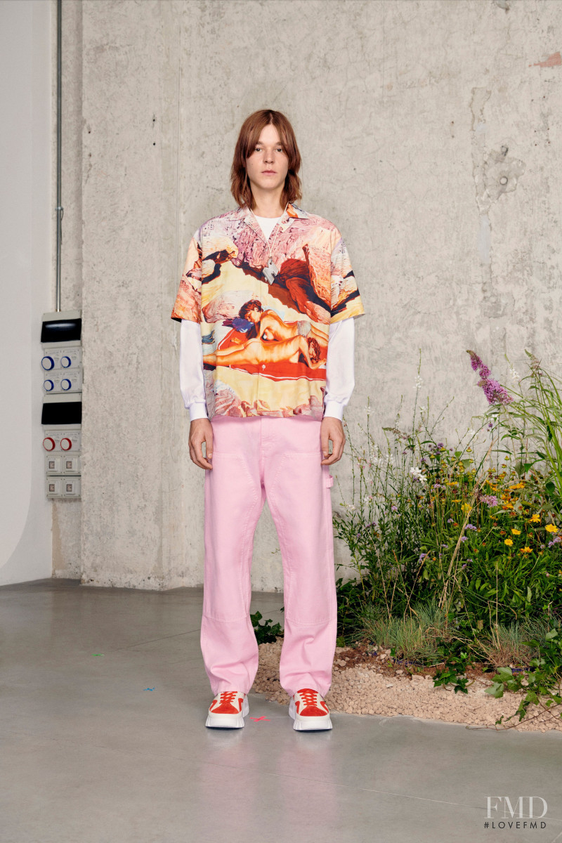 Jakob Eilinghoff featured in  the MSGM lookbook for Spring/Summer 2021