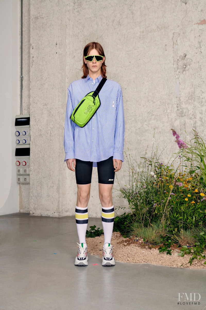 Jakob Eilinghoff featured in  the MSGM lookbook for Spring/Summer 2021