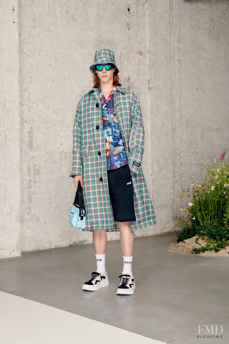 Jakob Eilinghoff featured in  the MSGM lookbook for Spring/Summer 2021