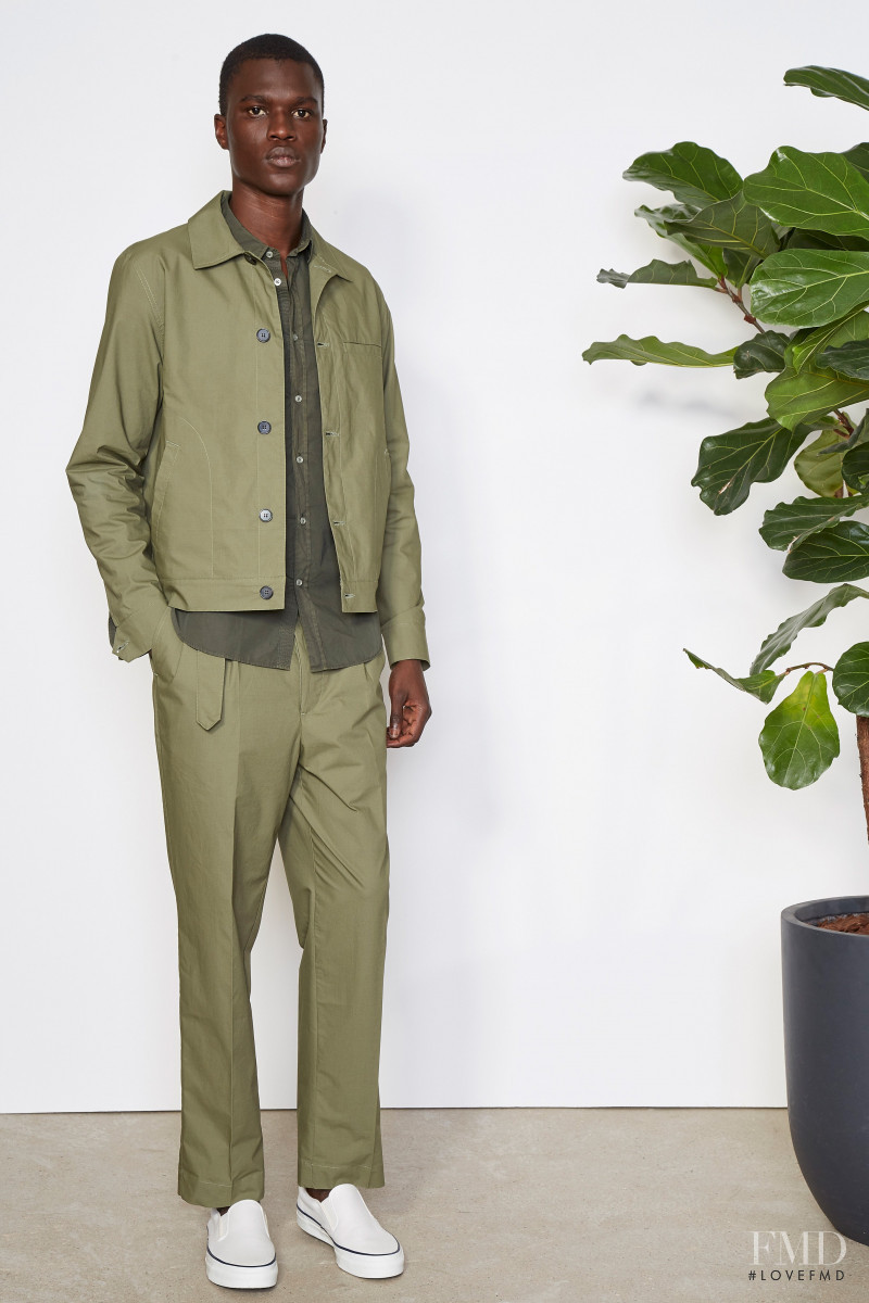 Mamadou Lo featured in  the Officine Generale lookbook for Spring/Summer 2021