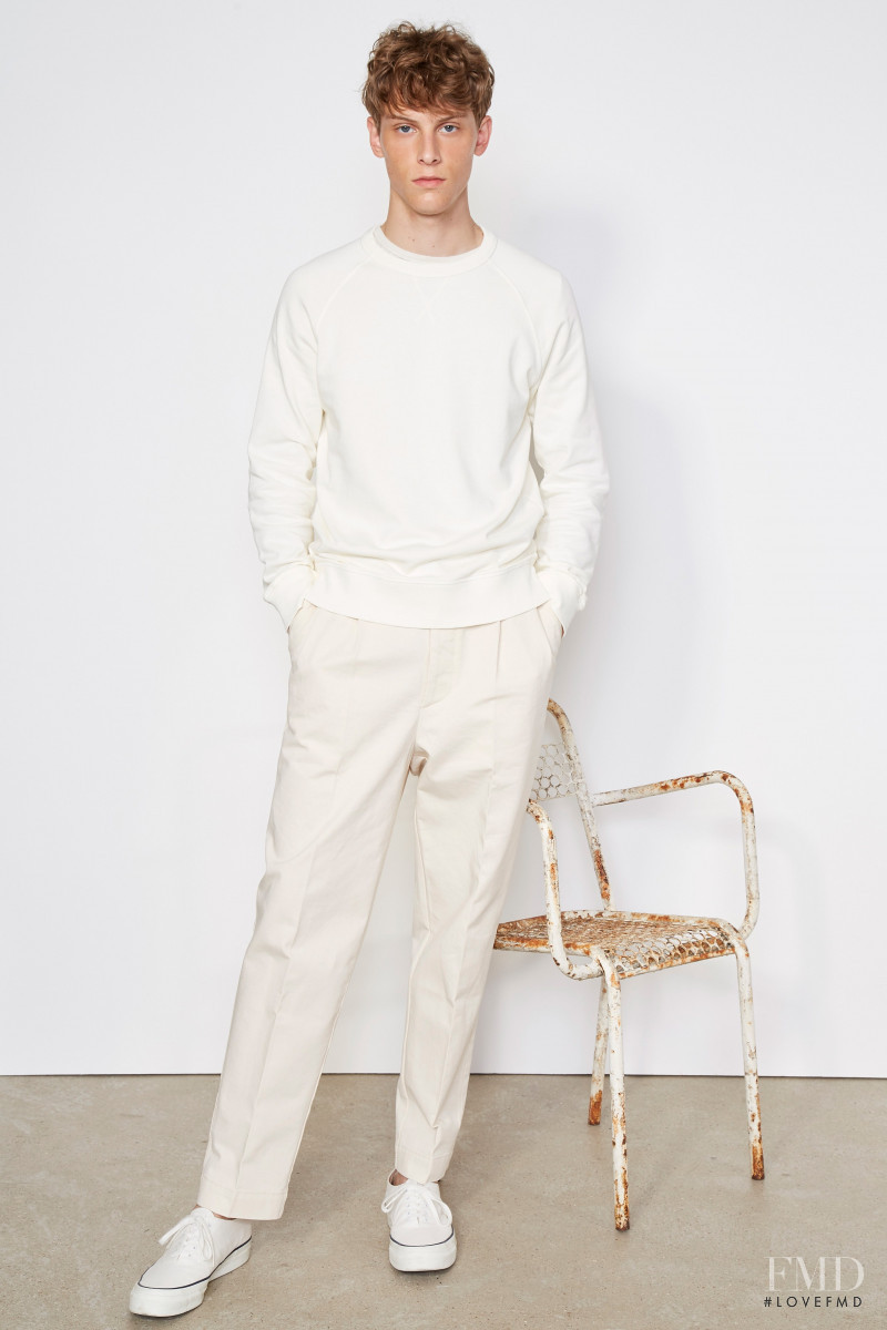 Serge Sergeev featured in  the Officine Generale lookbook for Spring/Summer 2021