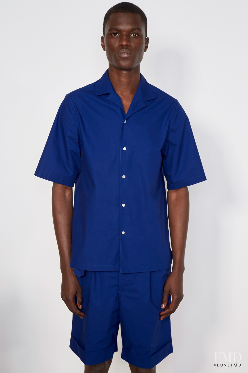 Mamadou Lo featured in  the Officine Generale lookbook for Spring/Summer 2021