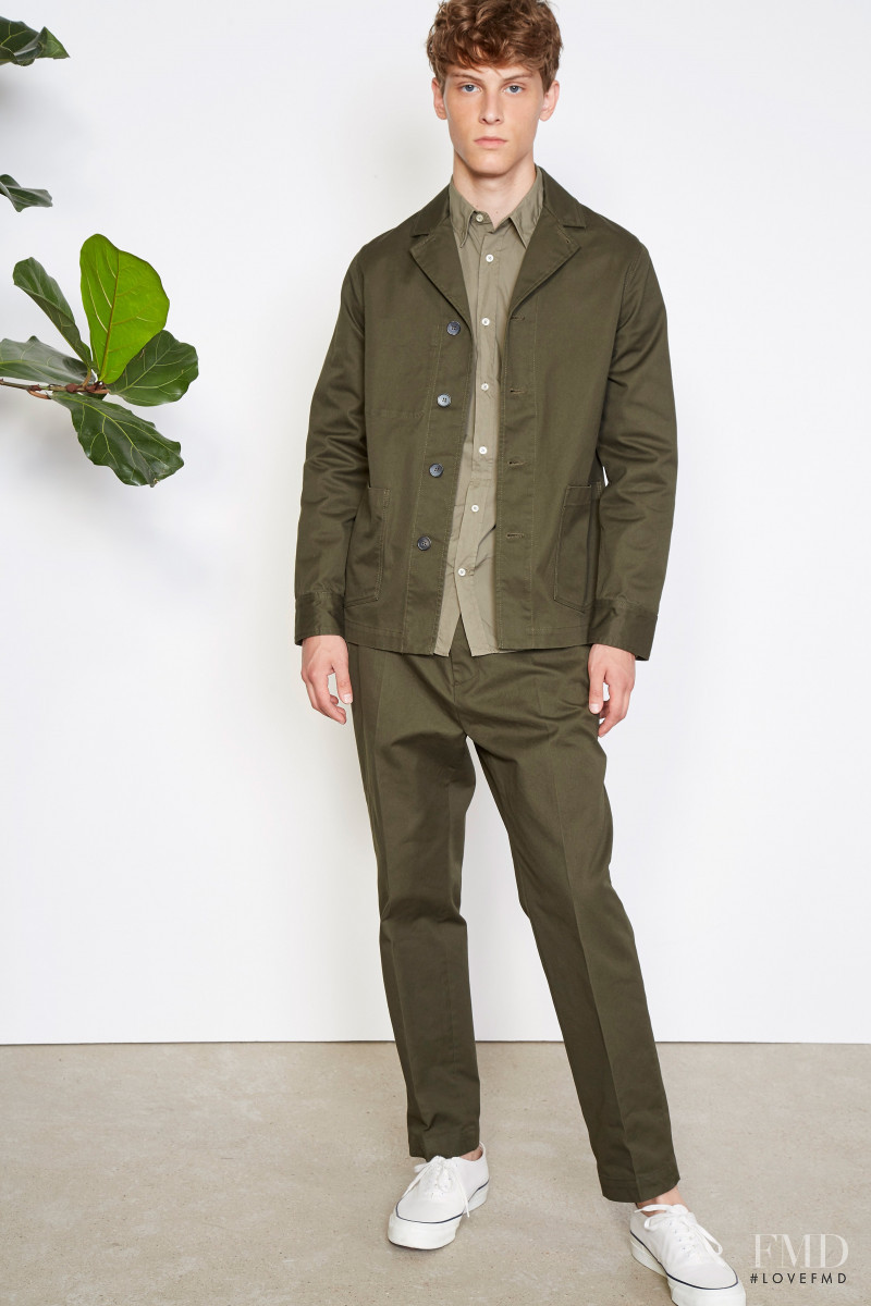 Serge Sergeev featured in  the Officine Generale lookbook for Spring/Summer 2021