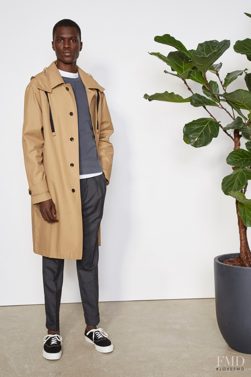 Mamadou Lo featured in  the Officine Generale lookbook for Spring/Summer 2021