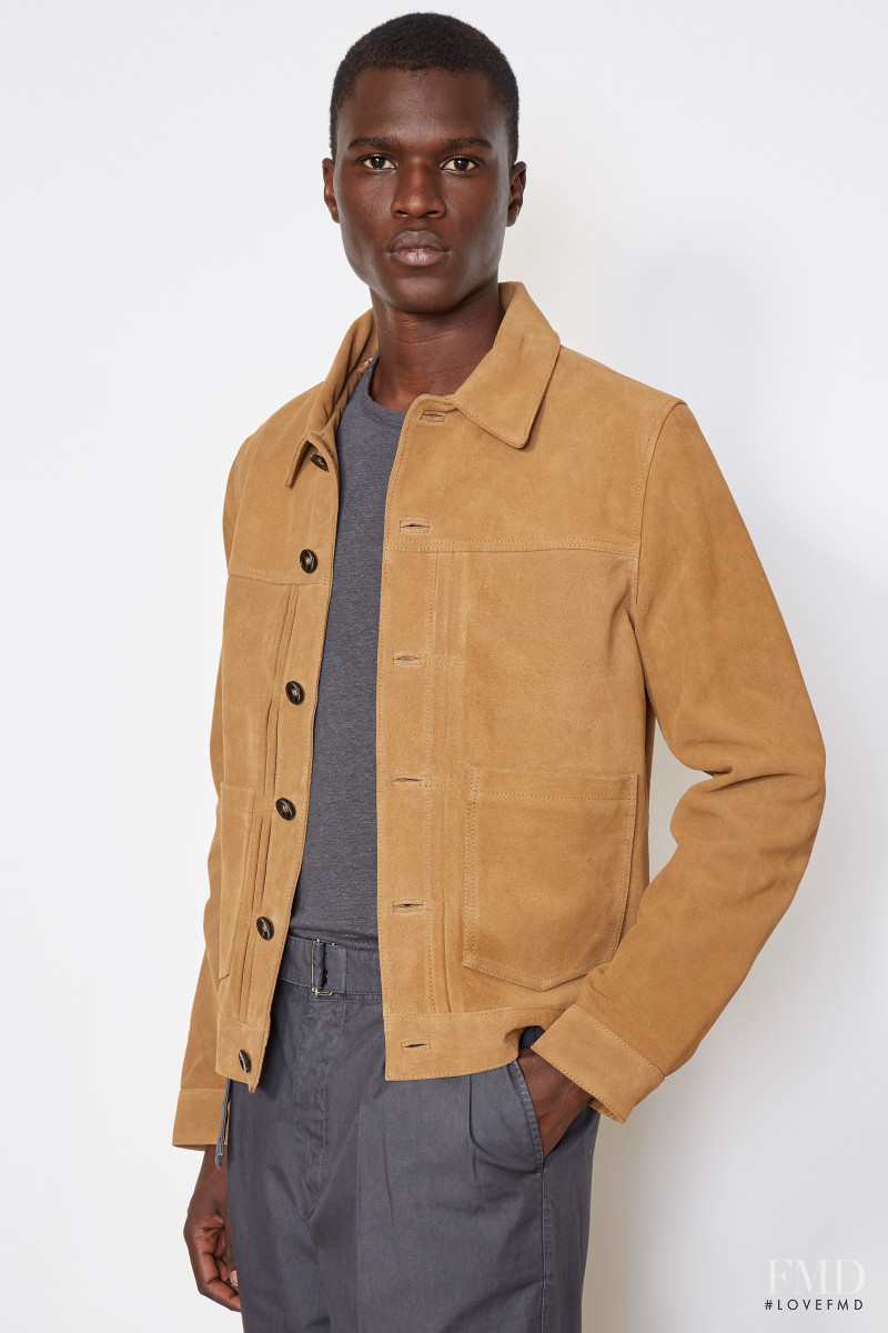 Mamadou Lo featured in  the Officine Generale lookbook for Spring/Summer 2021