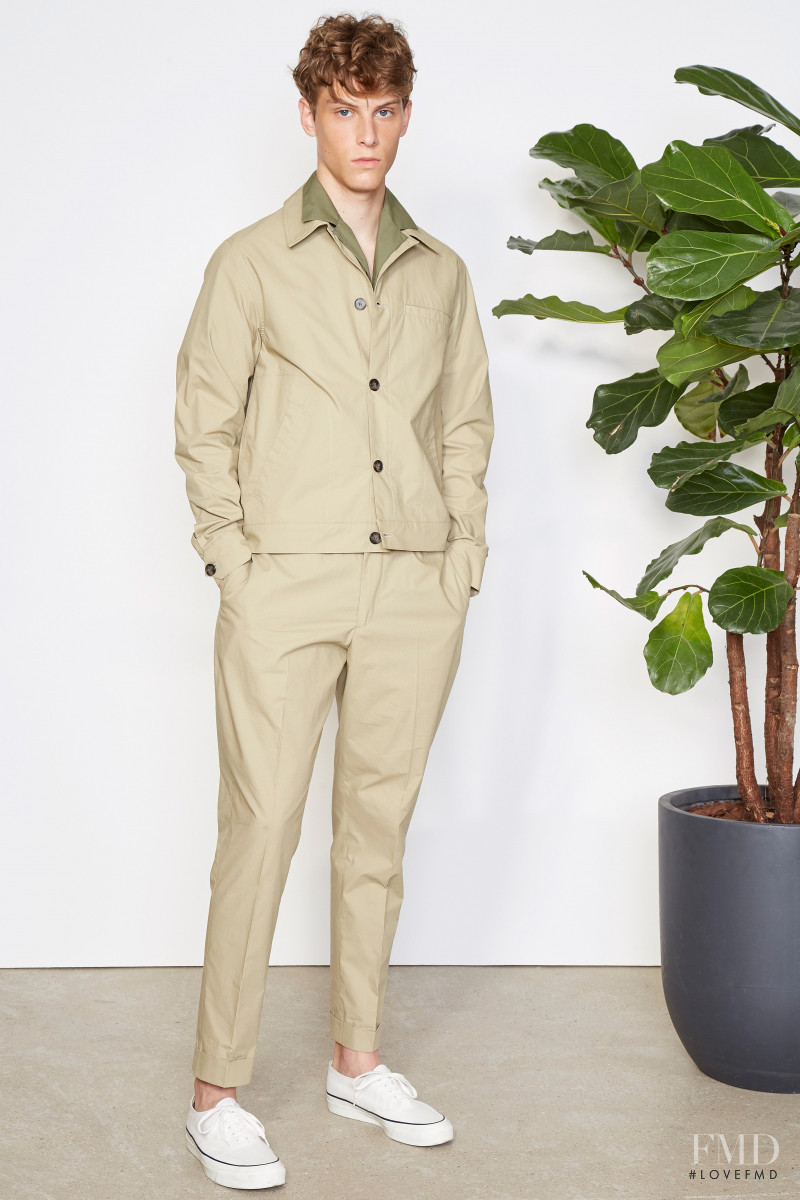 Serge Sergeev featured in  the Officine Generale lookbook for Spring/Summer 2021