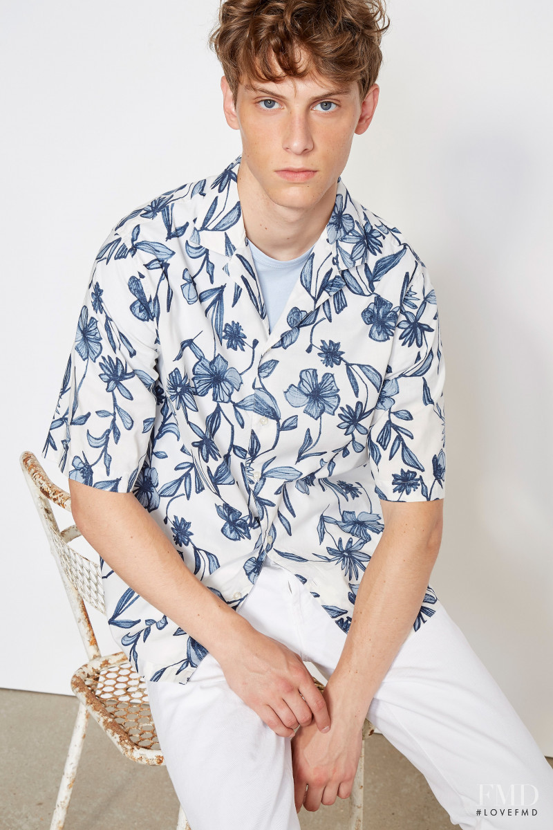 Serge Sergeev featured in  the Officine Generale lookbook for Spring/Summer 2021