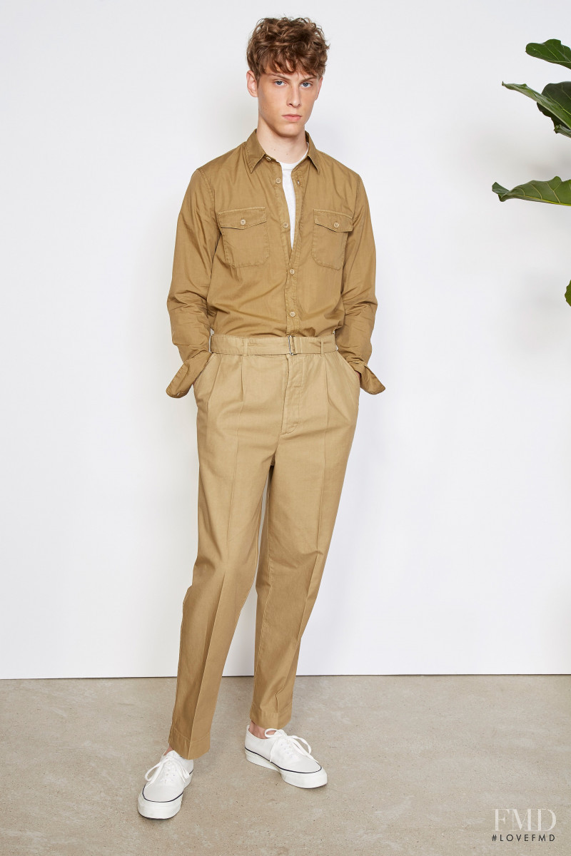 Serge Sergeev featured in  the Officine Generale lookbook for Spring/Summer 2021