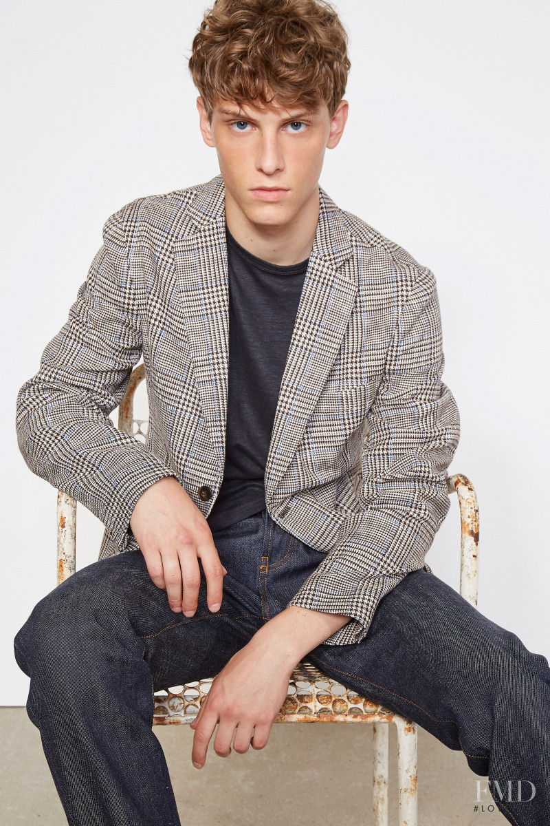 Serge Sergeev featured in  the Officine Generale lookbook for Spring/Summer 2021