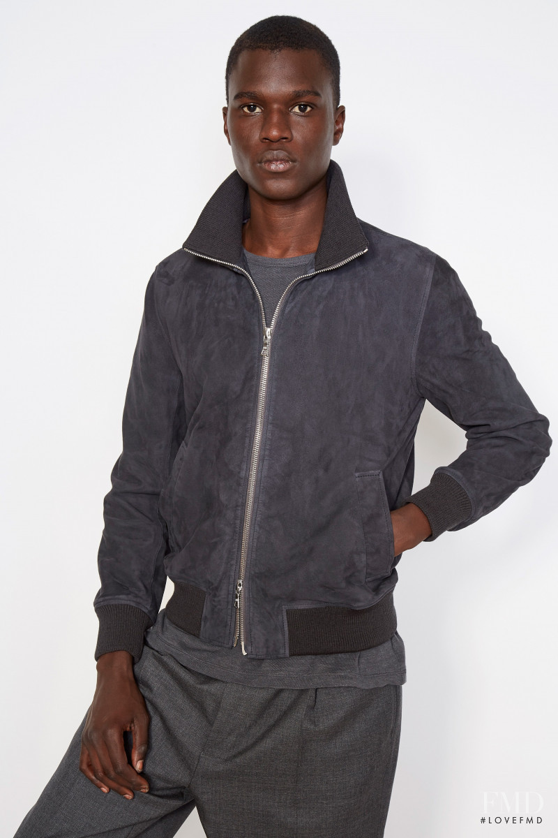 Mamadou Lo featured in  the Officine Generale lookbook for Spring/Summer 2021