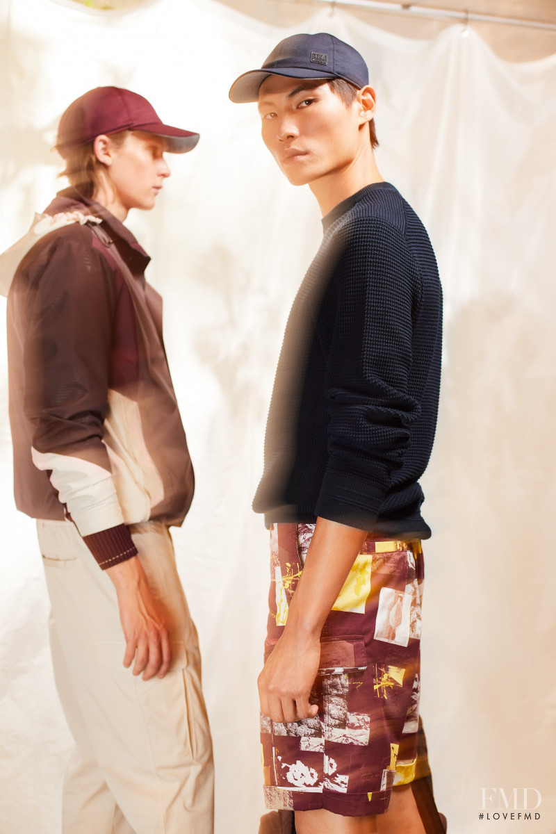 Carl Johan Hedin featured in  the ZZegna lookbook for Spring/Summer 2021