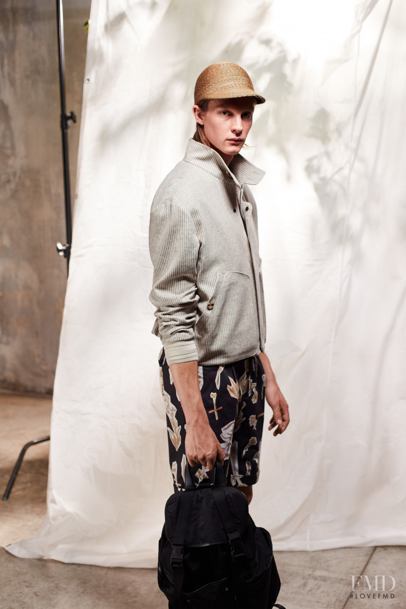 Carl Johan Hedin featured in  the ZZegna lookbook for Spring/Summer 2021