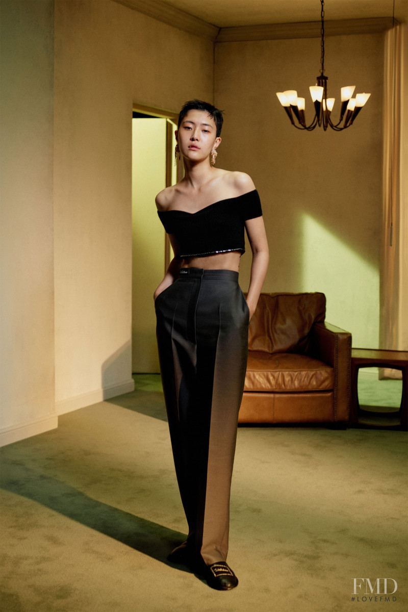 So Hyun Jung featured in  the We11done lookbook for Spring/Summer 2021