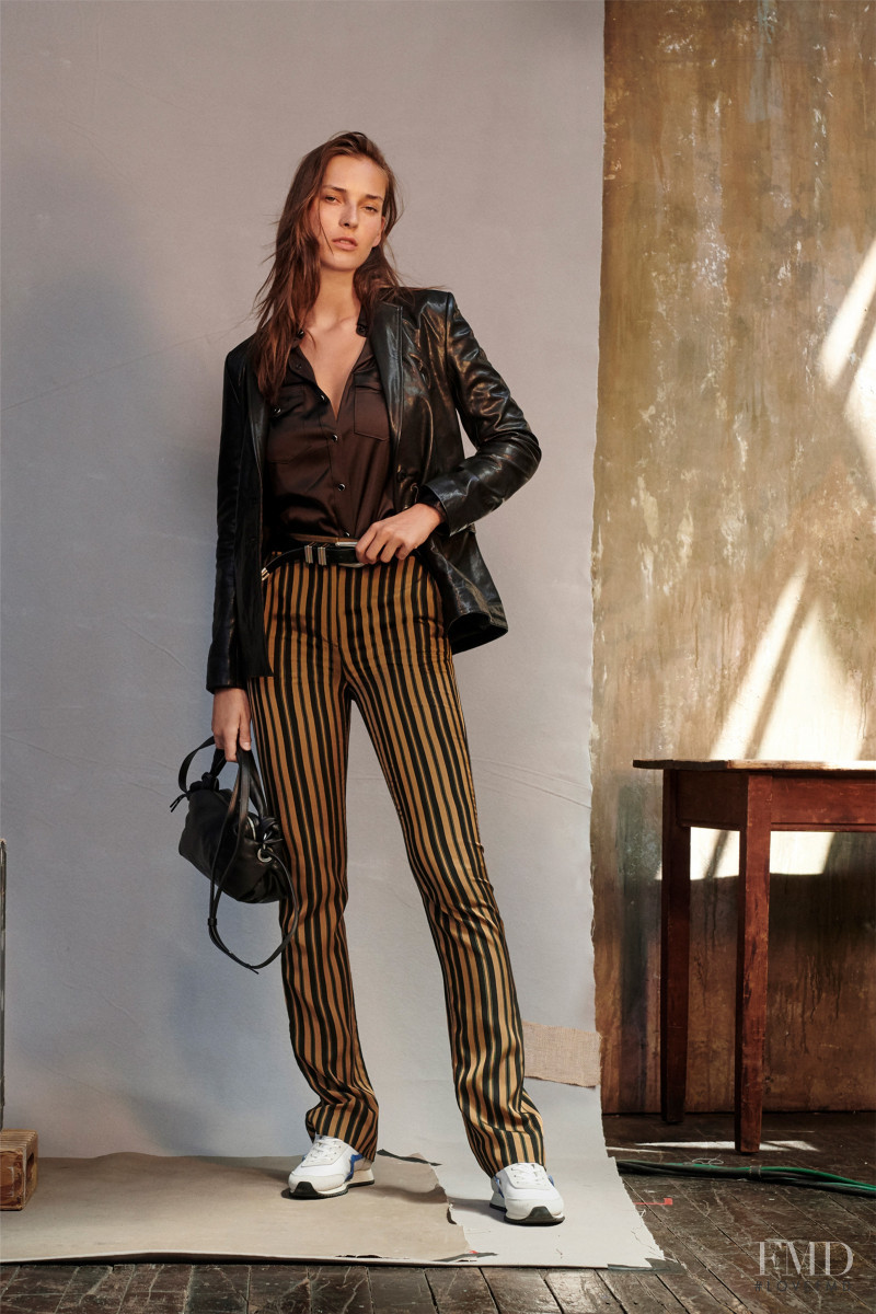 Julia Bergshoeff featured in  the rag & bone lookbook for Resort 2021